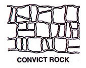 Stencil šablon convict rock