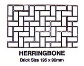 Stencil šablon herringbone